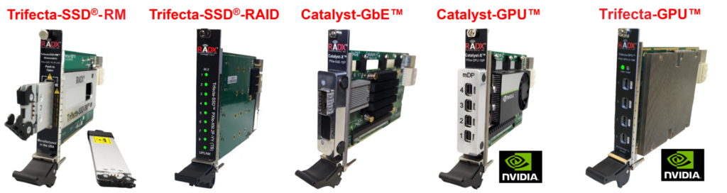 RADX Trifecta and Catalyst COTS PXle/CPCle Modules